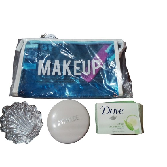 Beauty‎ Combo Makeup Bag / Interlude Powder\Dove Soap Bar/Trinkit Holder - Picture 1 of 7